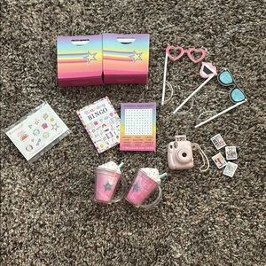 American girl doll party set
